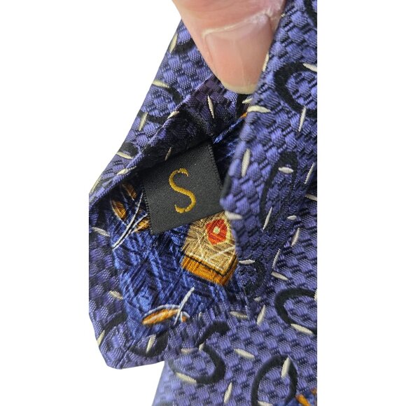 Robert Talbot Studio Men's Patterned Silk Tie - Picture 2 of 7